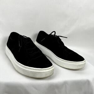 Eileen Fisher Black Suede Sneakers Casual Comfortable Everyday Quiet‎ Luxury 8.5